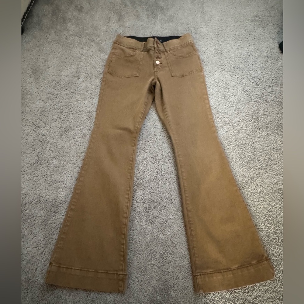 Indigo Poppy Tan Jeans Size 6 - Picture 3 of 3